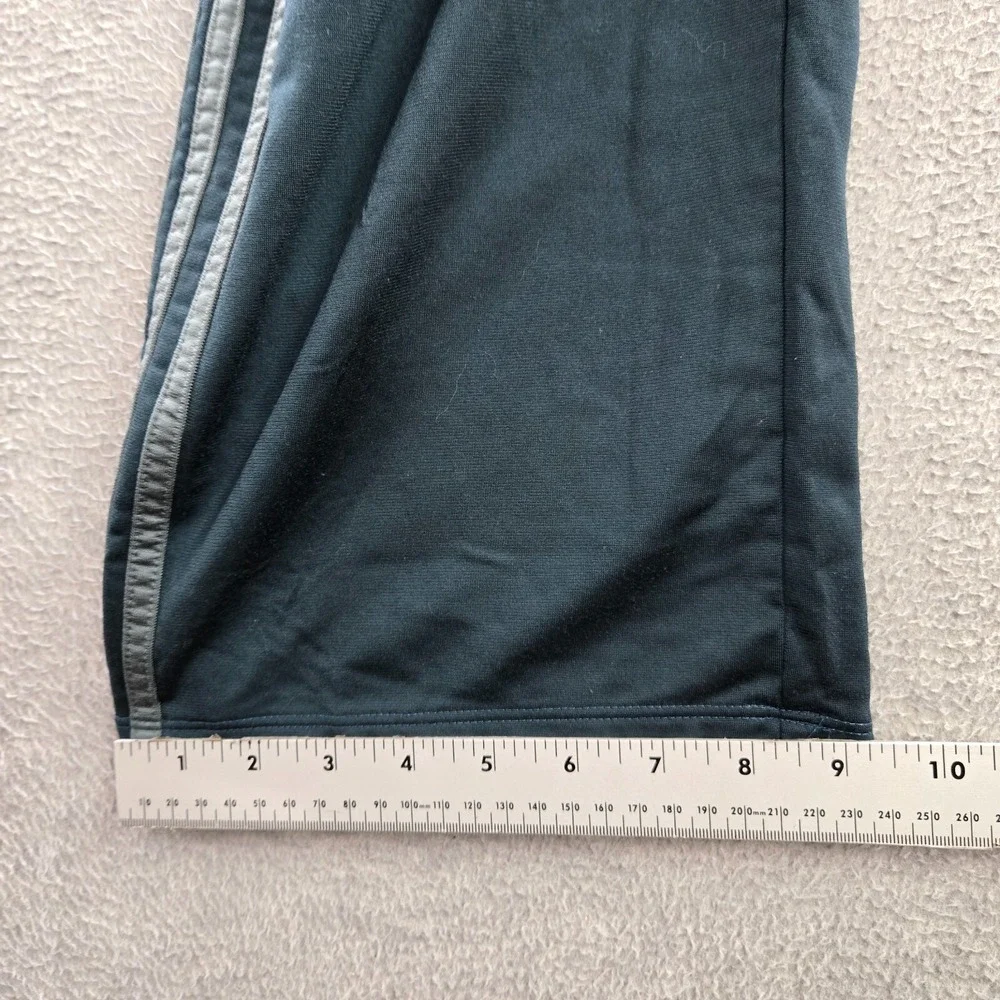 VINTAGE Adidas‎ Men Activewear Pants Medium Blue Track Logo Baggy Y2K